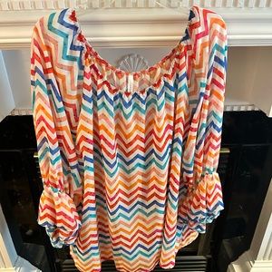 Super cute sheer blouse